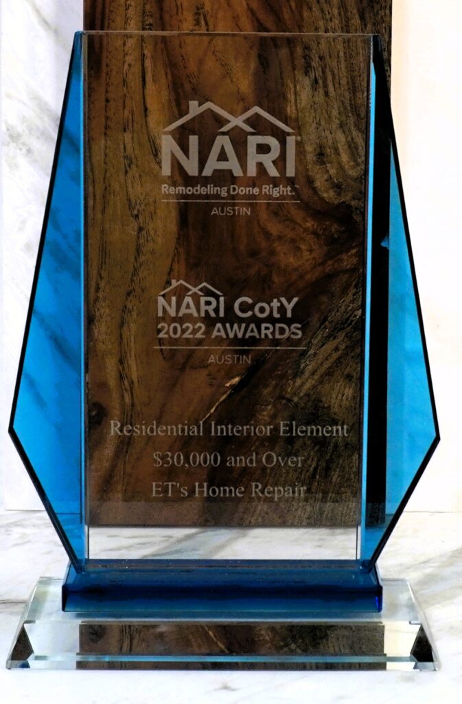 Residential Investor of the Year award plaque, showcasing excellence in real estate investment and achievement in the industry.