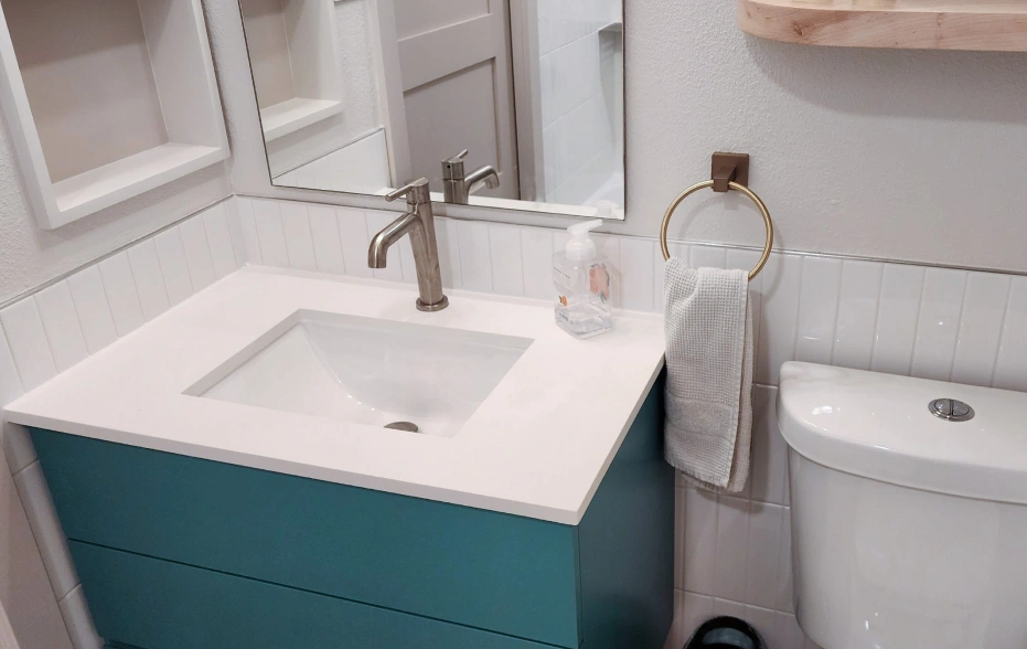 Beautiful hand wash. Bathroom renovation in Austin, TX.